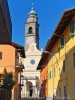 Candelo (Biella, Italy): Looking toward the Church of Saint Lawrence in dei Campi street