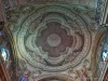 Candelo (Biella, Italy): Trompe-l'œil frescoed dome of the Church of San Pietro