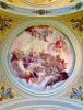 Canzo (Como, Italy): Interior of the dome of the Church of the Saints Francis and Mirus