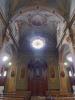 Caravaggio (Bergamo, Italy): Counterfacade of  the Church of the Saints Fermo and Rustico