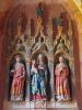 Castiglione Olona (Varese): Ancona gotica dell'altare in testa alla navata destra della Chiesa Collegiata dei Santi Stefano e Lorenzo