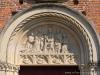 Castiglione Olona (Varese, Italy): Lunette of the portal of the Collegiate Church