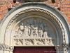 Castiglione Olona (Varese, Italy): Lunette of the portal of the Collegiate Church of Saints Stephen and Lawrence