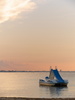 Cattolica (Rimini, Italy): End of summer sunset with pedalo