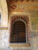 Cavernago (Bergamo, Italy): Window in the court of the Malpaga Castle
