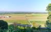 Cossato (Biella): Panorama verso nordest dal cortile inferiore del Castello di Castellengo