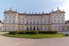 Desio (Milan, Italy): Facade toward the street of Villa Cusani Traversi Tittoni