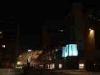 Milan (Italy): Bicocca quarter by night with the Arcimboldi Theatre