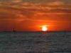 Baia Verde frazione di Gallipoli (Lecce): Tramonto con cielo rosso fuoco