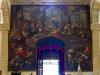 Gallipoli (Lecce, Italy): "Jesus chases the merchants from the temple" on the counter-façade of the Cathedral