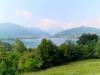 Oggiono (Lecco): Il Lago di Annone visto dalla Piazza Alta di Oggiono