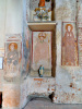 Lenta (Vercelli, Italy): Frescoes between the two apses of St. Stephen's Church