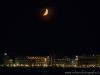 Cattolica (Rimini, Italy): The moon above the hotels of Cattolica