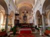 Magnano (Biella): Parte posteriore dell'interno della della Chiesa parrocchiale dei Santi Battista e Secondo
