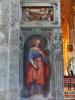 Milan (Italy): Left side of the base of the left choir loft in the Basilica of San Simpliciano