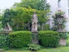 Milano: Statues in the park of House of the Atellani and Leonardo's vineyard