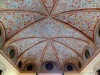 Milan (Italy): Vault of the hall of portraits of House of the Atellani and Leonardo's vineyard