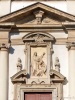 Milano: Central part of the facade of the Church of San Giuseppe