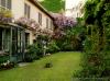 Milan (Italy): Courtyard with wisteria in bloom in Corso Garibaldi