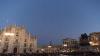 Milan (Italy): Duomo square at darkening