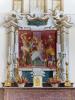 Momo (Novara, Italy): Fake retable of the altar of the Oratory of San Rocco