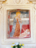 Momo (Novara, Italy): Our Lady of the Nativity on the rear wall of the Oratory of the Holy Trinity