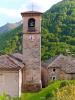 Montesinaro fraction of Piedicavallo (Biella, Italy): Bell tower of the church of San Grato