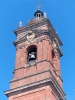 Monza (Monza e Brianza, Italy): Upper part of the  bell tower of the Cathedral of Monza