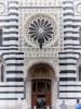 Monza (Monza e Brianza, Italy): Portal and rose window of the Cathedral of Monza