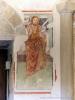 Oggiono (Lecco, Italy): Fresco of the dedicatee saint in the Baptistery of St. John Baptist
