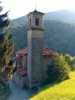 Passobreve fraction of Sagliano Micca (Biella, Italy): Oratory of the Saints Defendente and Lorenzo seen from behind