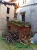 Passobreve fraction of Sagliano Micca (Biella, Italy): External storage room between the old houses of the village.