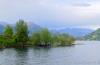 Pella (Novara): La foce del Pellino vista dal lungolago