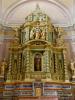 Ponderano (Biella (Italy)): Retable of the altar of the Virgin of the Rosary in the Church of St. Lawrence Martyr