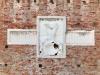 Rimini (Italy): Malatesta coat of arms above the entrance of the  Sigismondo Pandolfo Malatesta Castle