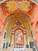 Romano di Lombardia (Bergamo, Italy): Frescoed interior of the apsis of the Old Cemetery