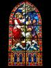 Milan (Italy): Decorated window in the Church of San Cristoforo on the Naviglio