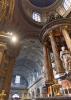 Caravaggio (Bergamo, Italy): Altar and nave of the Sanctuary of Caravaggio