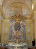 Graglia (Biella): Altare maggiore della chiesa del Santuario della Madonna di Loreto