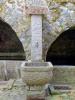 Campiglia Cervo (Biella): Antica fontana in granito nella frazione Sassaia