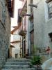 Campiglia Cervo (Biella, Italy): Path between the houses of the fraction Sassaia