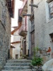 Campiglia Cervo (Biella, Italy): Path between the houses of the fraction Sassaia