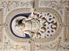 Sesto Calende (Varese, Italy): Stucco decorations on the ceiling of the right apse of the Abbey of San Donato