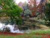 Sirtori (Lecco, Italy): The pond of the park of Villa Besana at the beginning of autumn