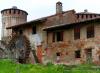 Soncino (Cremona, Italy): Old mill and two towers of the fortess of Soncino