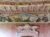 Bollate (Milan, Italy): Decorated wall and ceiling of one of the rooms of Villa Arconati