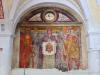 Vimercate (Monza e Brianza, Italy): Veronica between St. Christopher and a saint knight in the Church of Santo Stefano