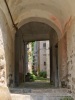 Valmosca fraction of Campiglia Cervo (Biella, Italy): Archway between the ancient houses