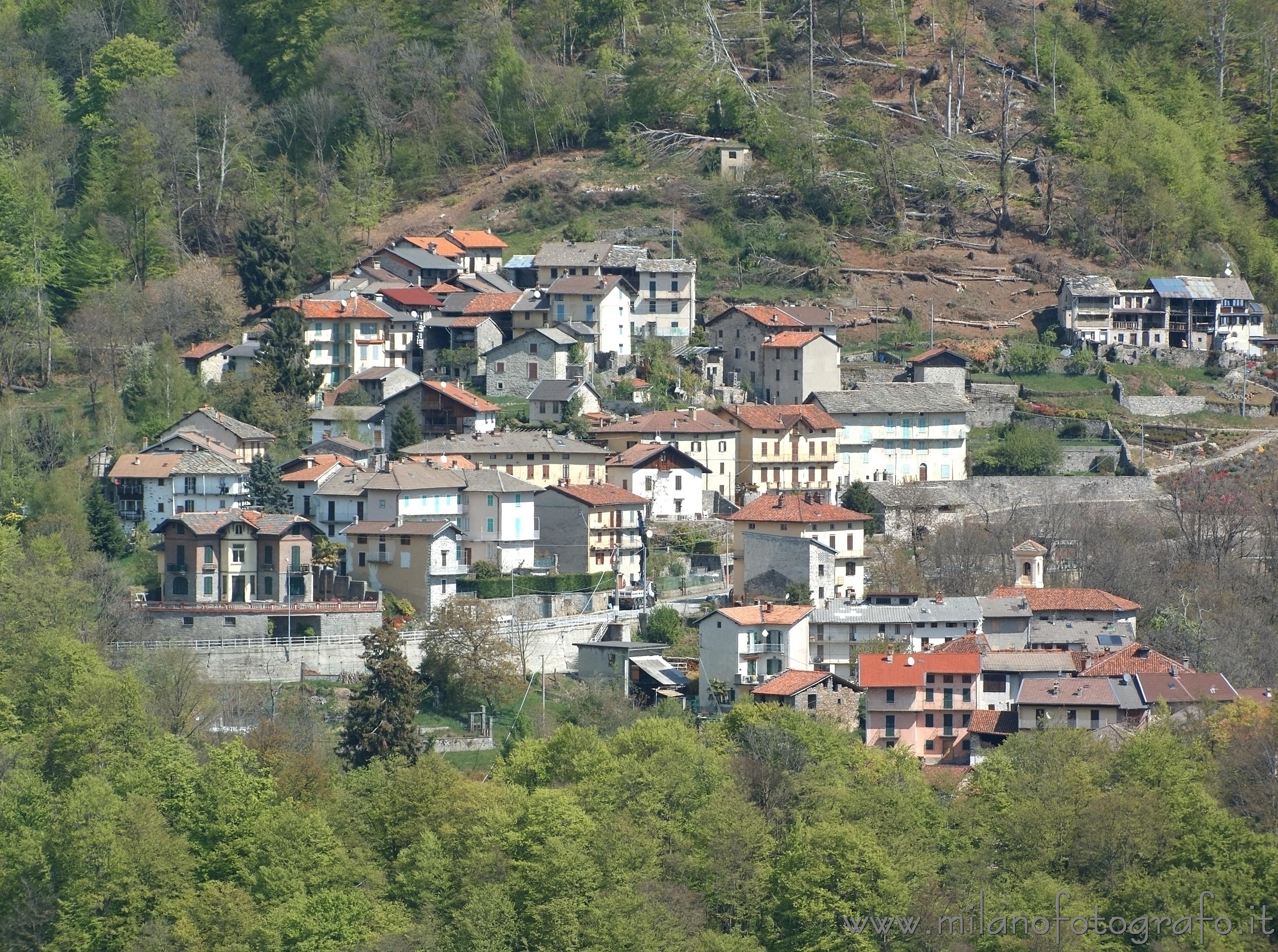 Campiglia Cervo (Biella, Italy): Piaro seen From the Sanctuary of San Giovanni of Andorno - Campiglia Cervo (Biella, Italy)
