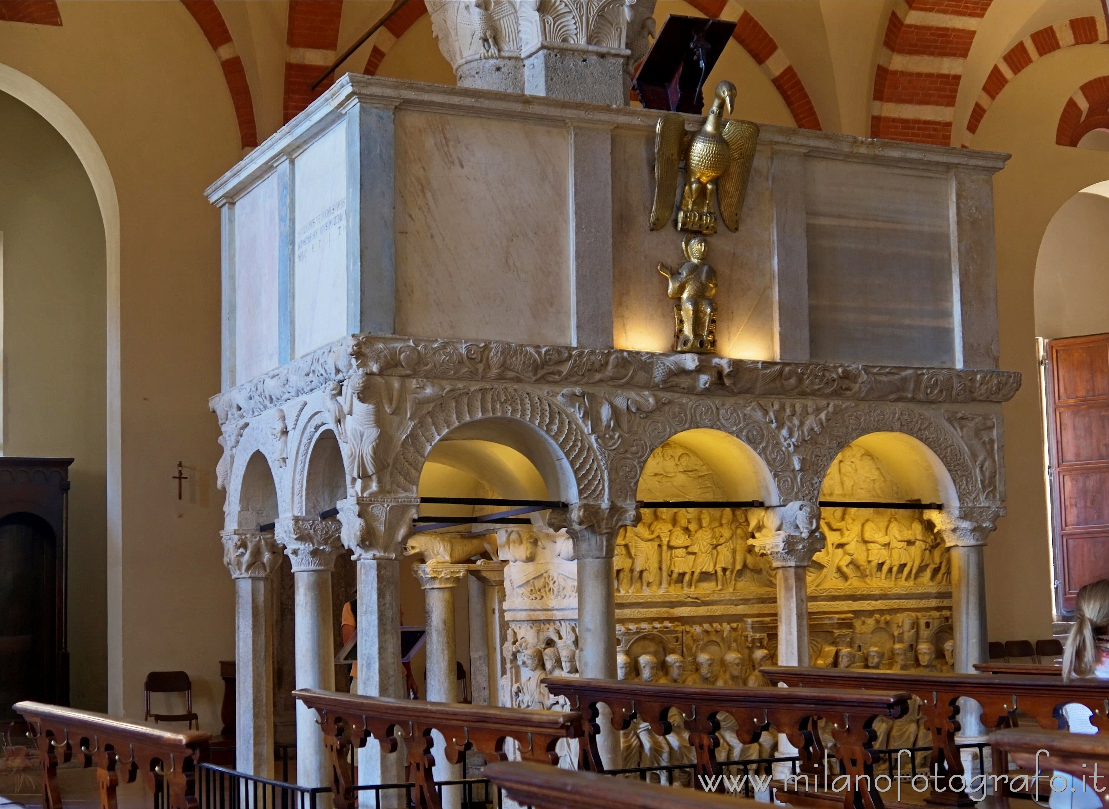 Milan (Italy): The pulpit of the Basilica of Sant'Ambrogio - Milan (Italy)